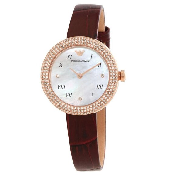 FX03241B NWT Emporio Armani Fashion Ladies Quartz Steel Authentic Watch - Picture 1 of 3